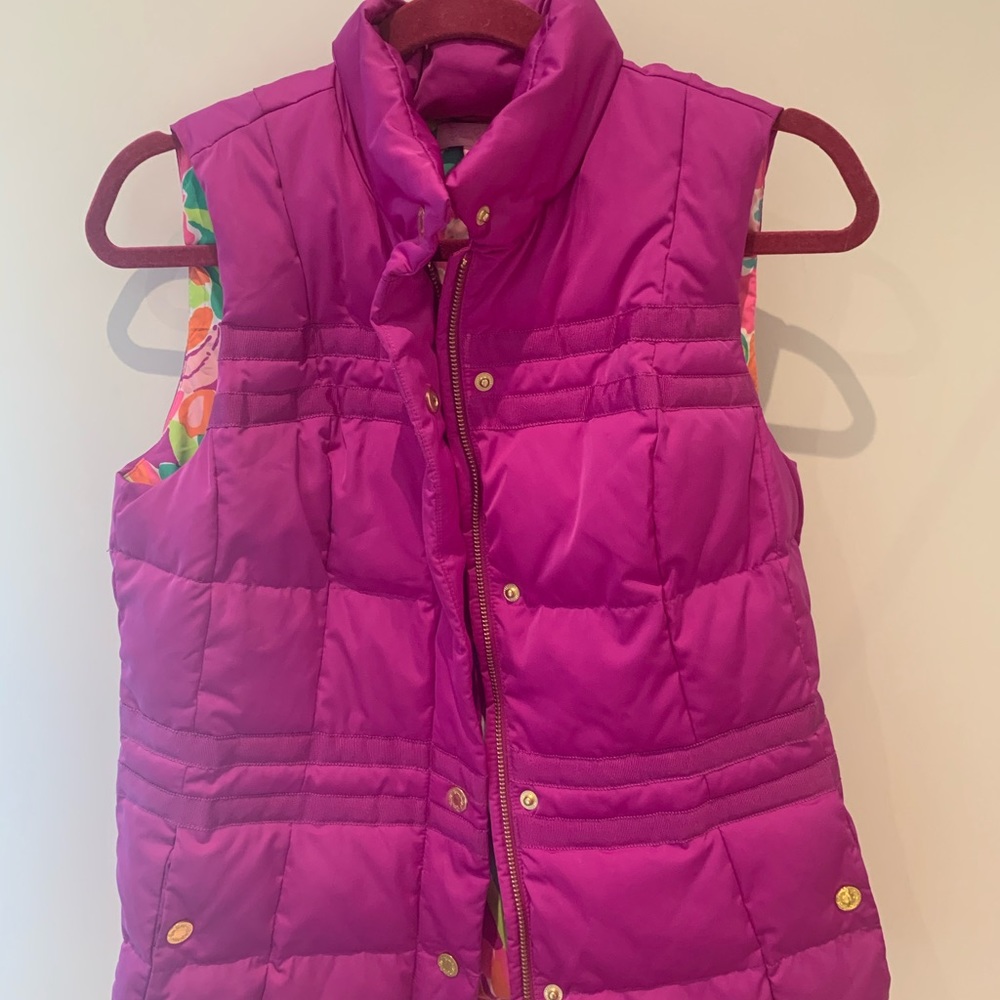 Pink floral Lilly Pulitzer vest